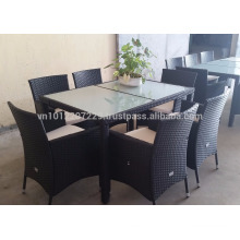 Wicker Outdoor / Garden Furniture - Dining set 1+8